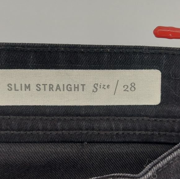 Pilcro Mid-Rise Slim Straight Jeweled Denim Jeans Size 28 - Picture 9 of 14